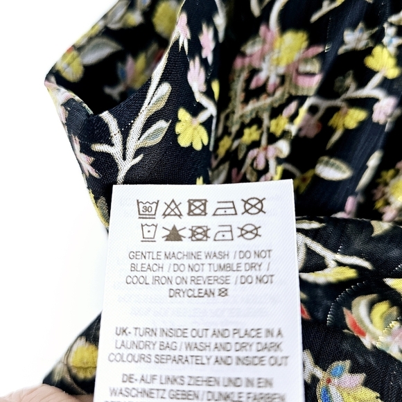 Boden Black Floral Ruffle Mini Skirt NWT Plus Size 20/22 - Picture 14 of 14